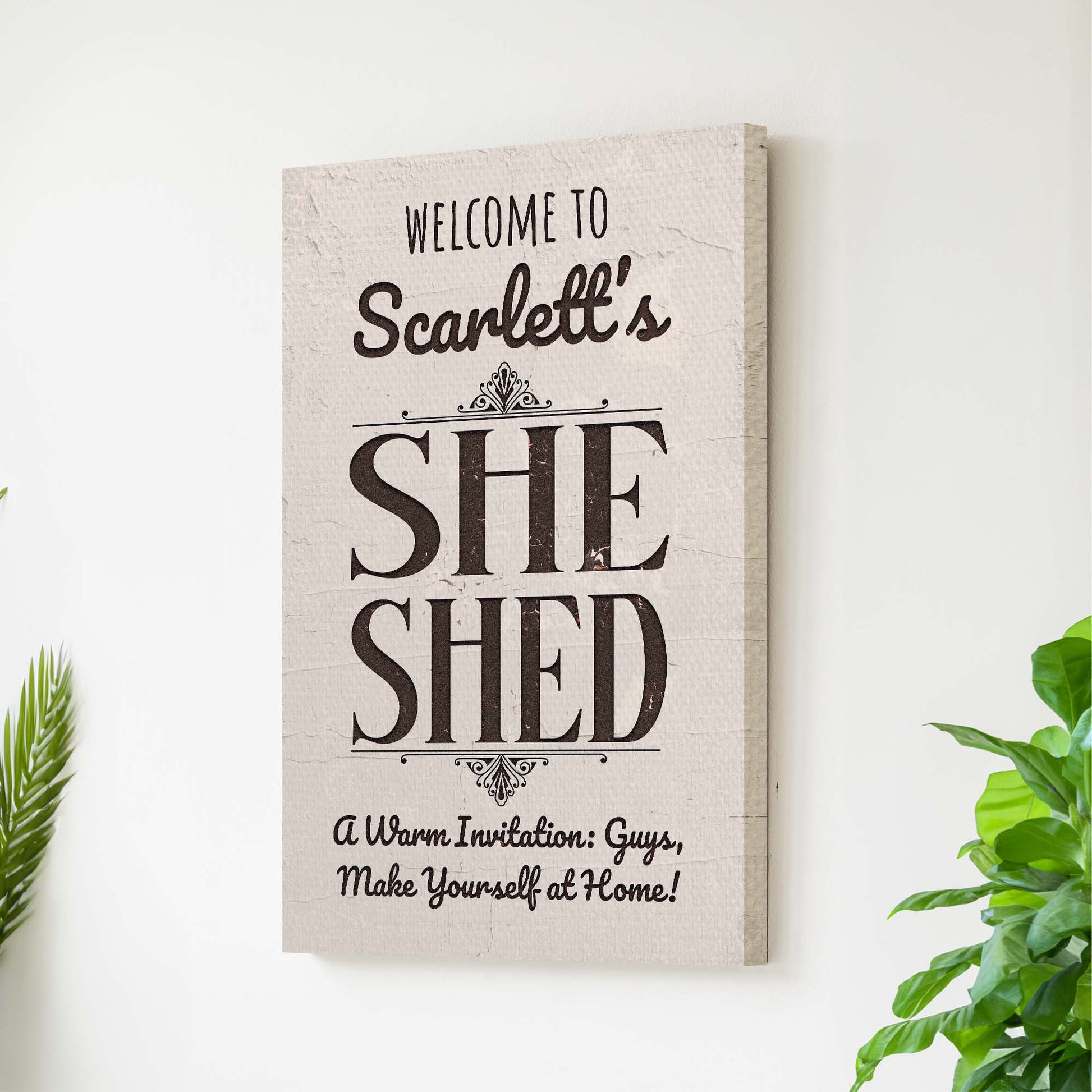 She Shed Sign - canvas