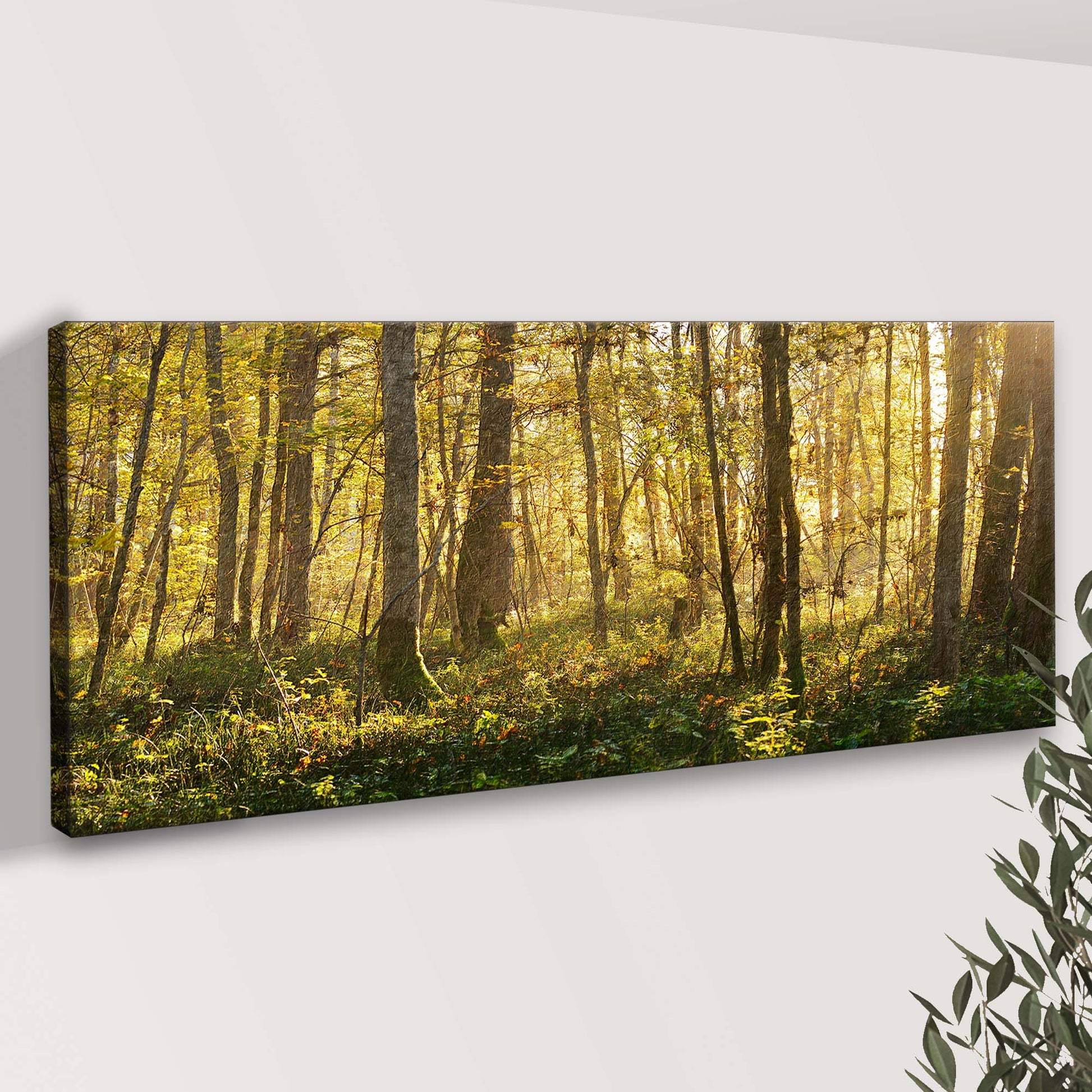 Silent Forest Trees Canvas Wall Art