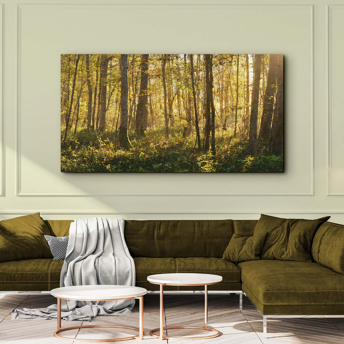 Silent Forest Trees Canvas Wall Art