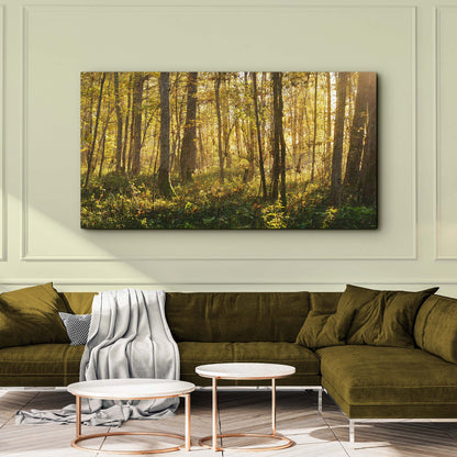 Silent Forest Trees Canvas Wall Art