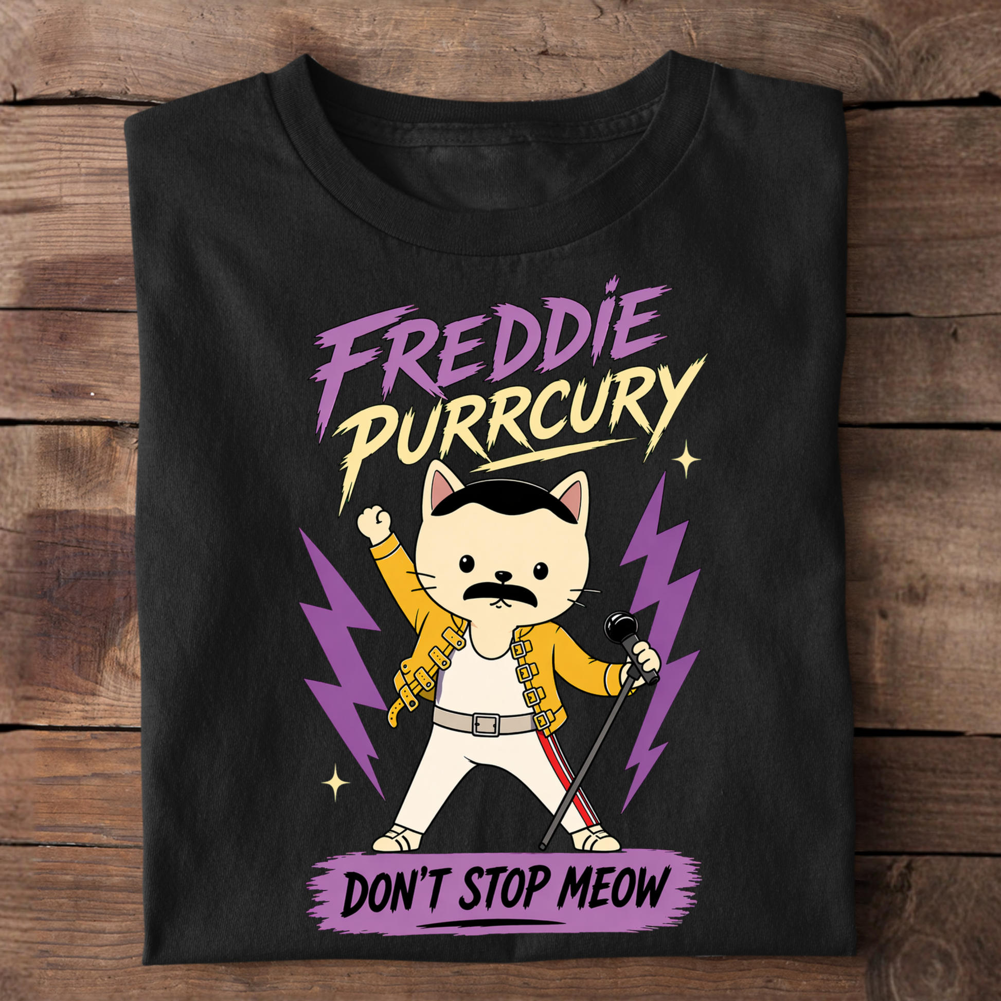 Freddie Purrcury Basic Shirt Unisex