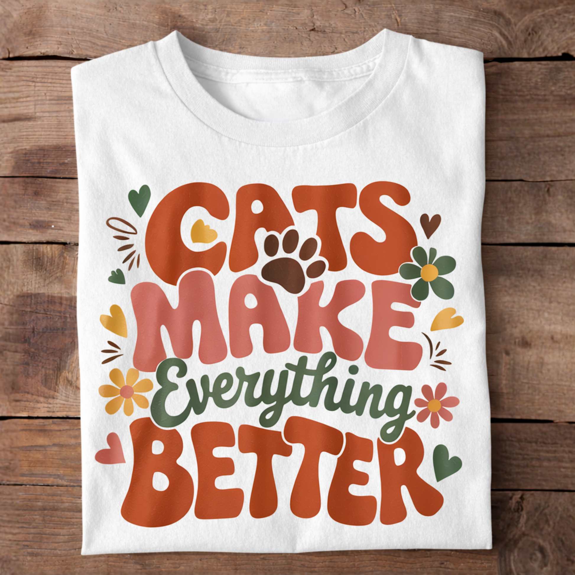 Cats Make Everything Better Basic Shirt Unisex