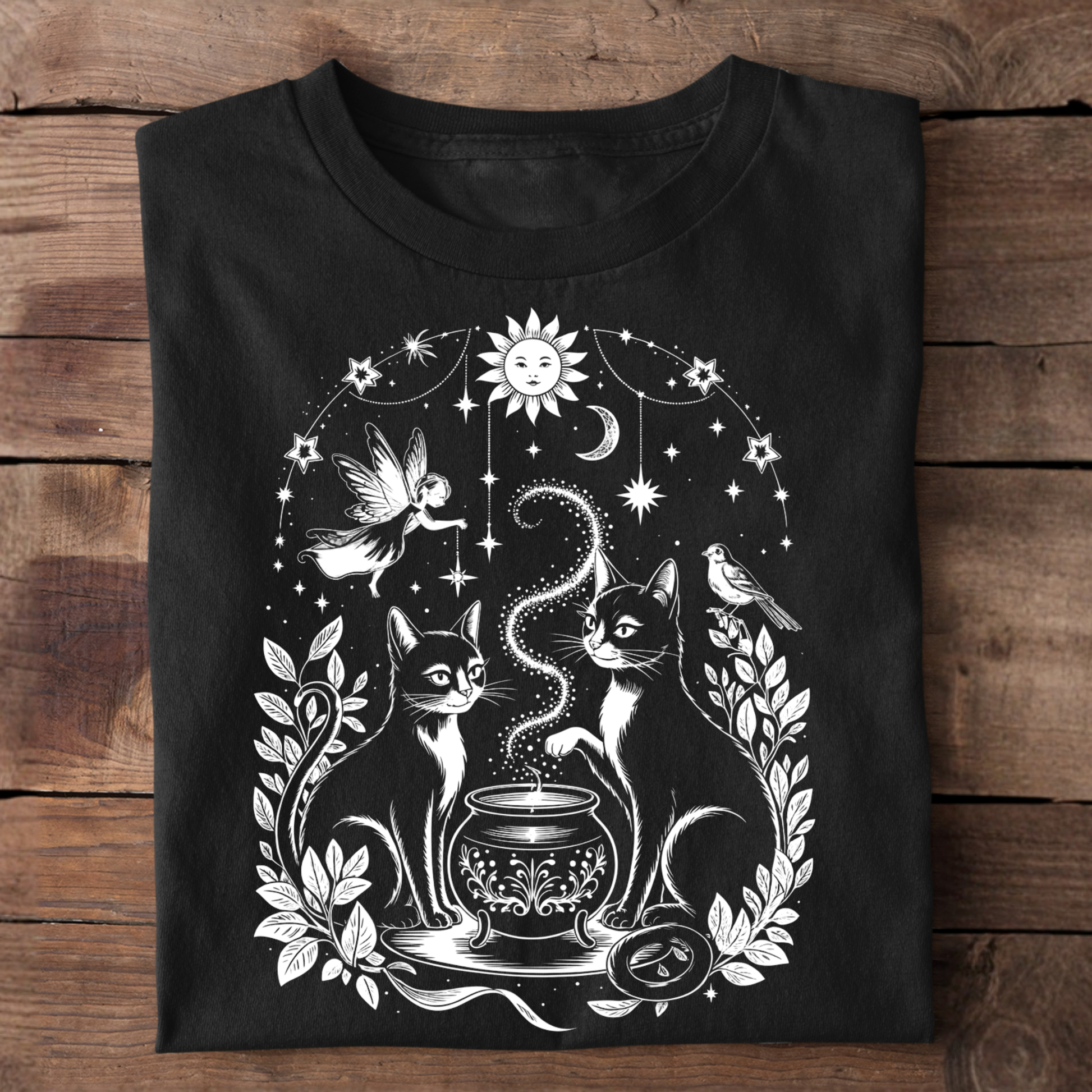 Katzen Hexerei T-Shirt