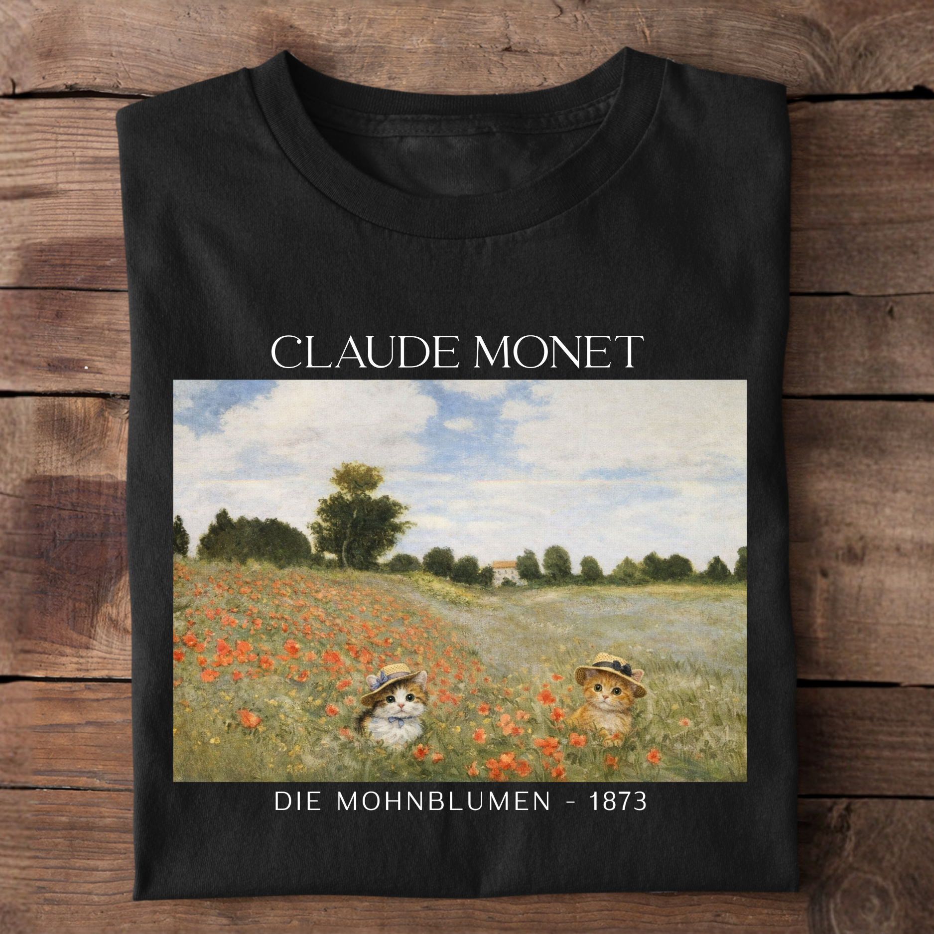 Mohnblumen Claude Monet T-Shirt