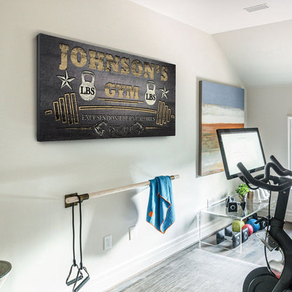 Gym Sign II - canvas
