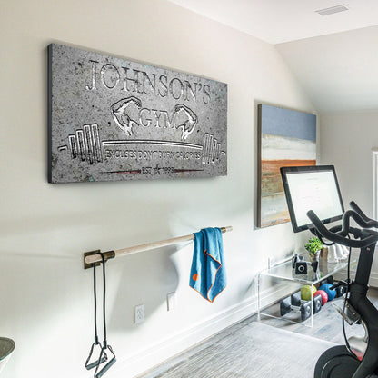 Gym Sign II - canvas