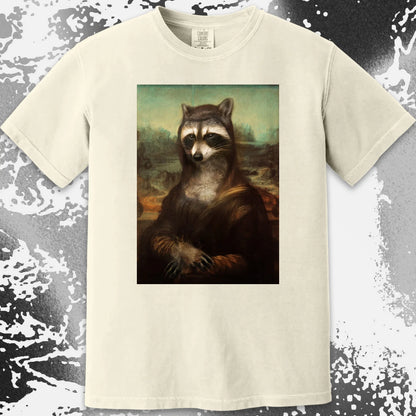 Mona Lisa Raccoon Shirt – Classic Art Parody Tee, funny meme tee gift (view 17)