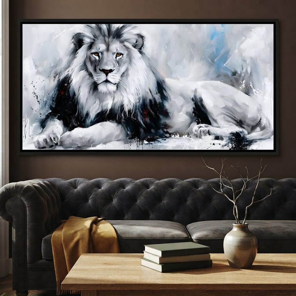 Monarch of the Frozen Plains Canvas Wall Art