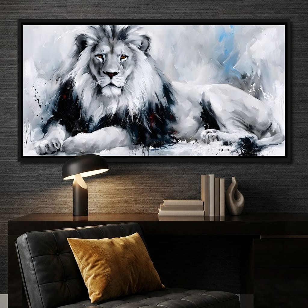 Monarch of the Frozen Plains Canvas Wall Art