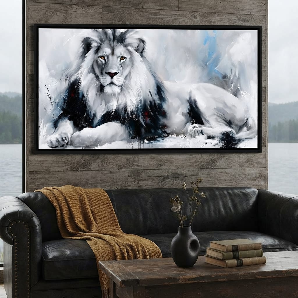 Monarch of the Frozen Plains Canvas Wall Art
