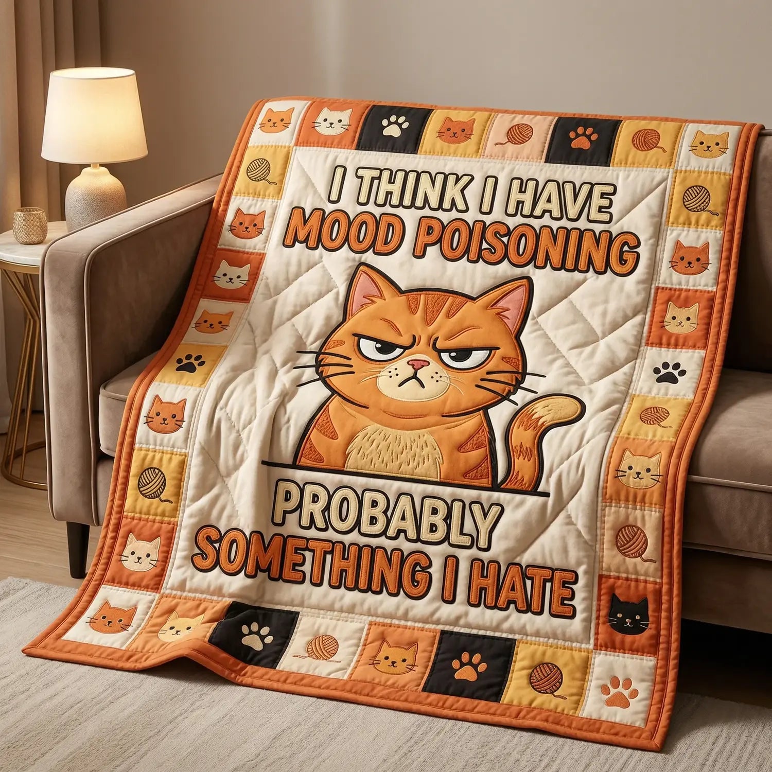 Mood Poisoning Quilt Blanket