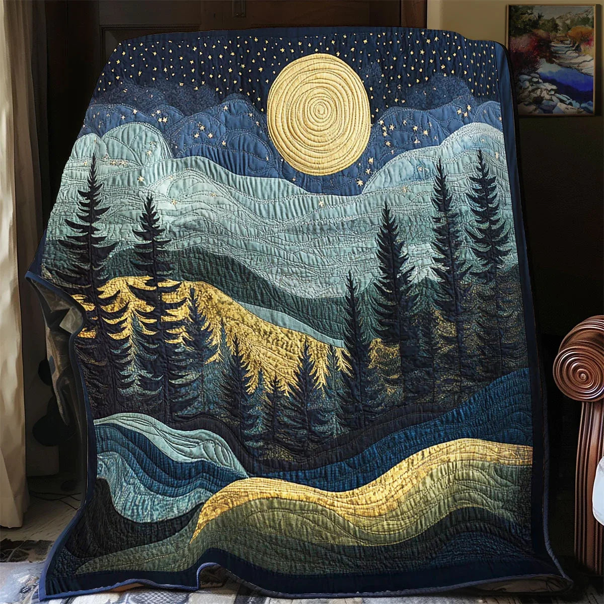 Moon Meadow Quilt Blanket