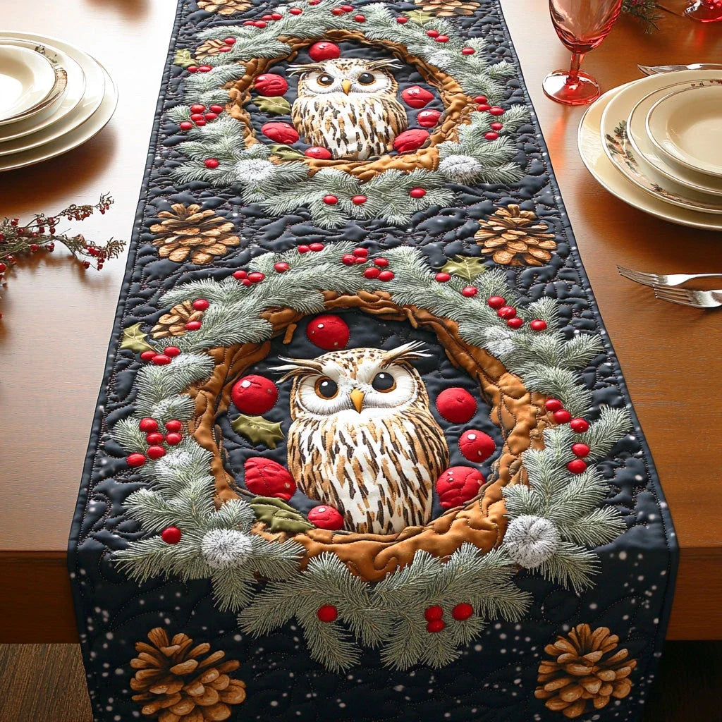 Moonlight Perch Quilted Table Runner