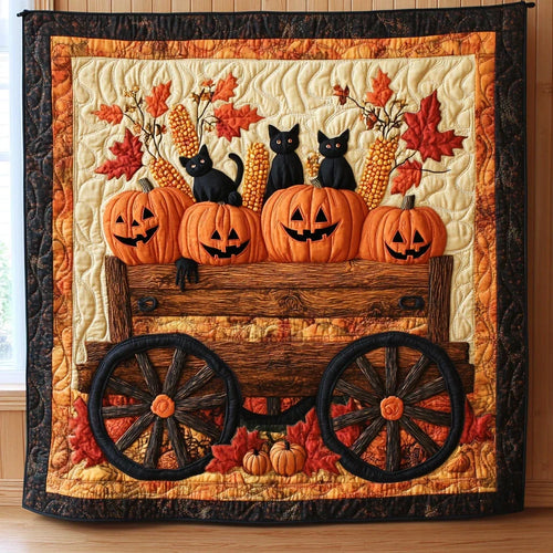 Moonlit Coach Quilt Blanket