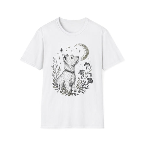 Moonlit Floral Westie Tee