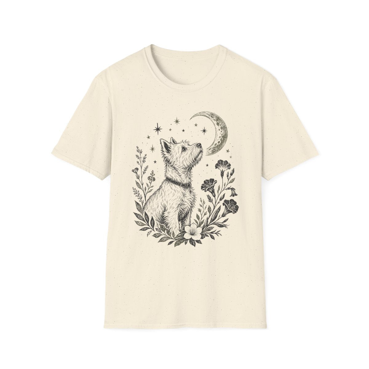Moonlit Floral Westie Tee