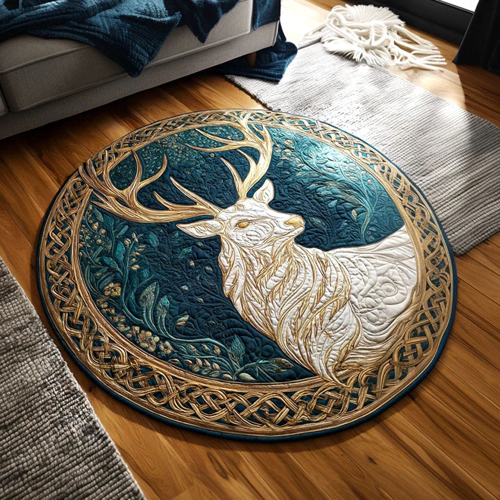 Moonlit Grace Quilted Round Mat