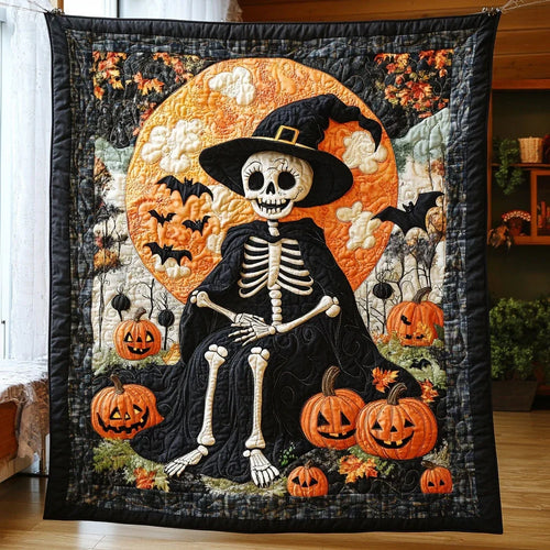 Moonlit Grin Quilt Blanket