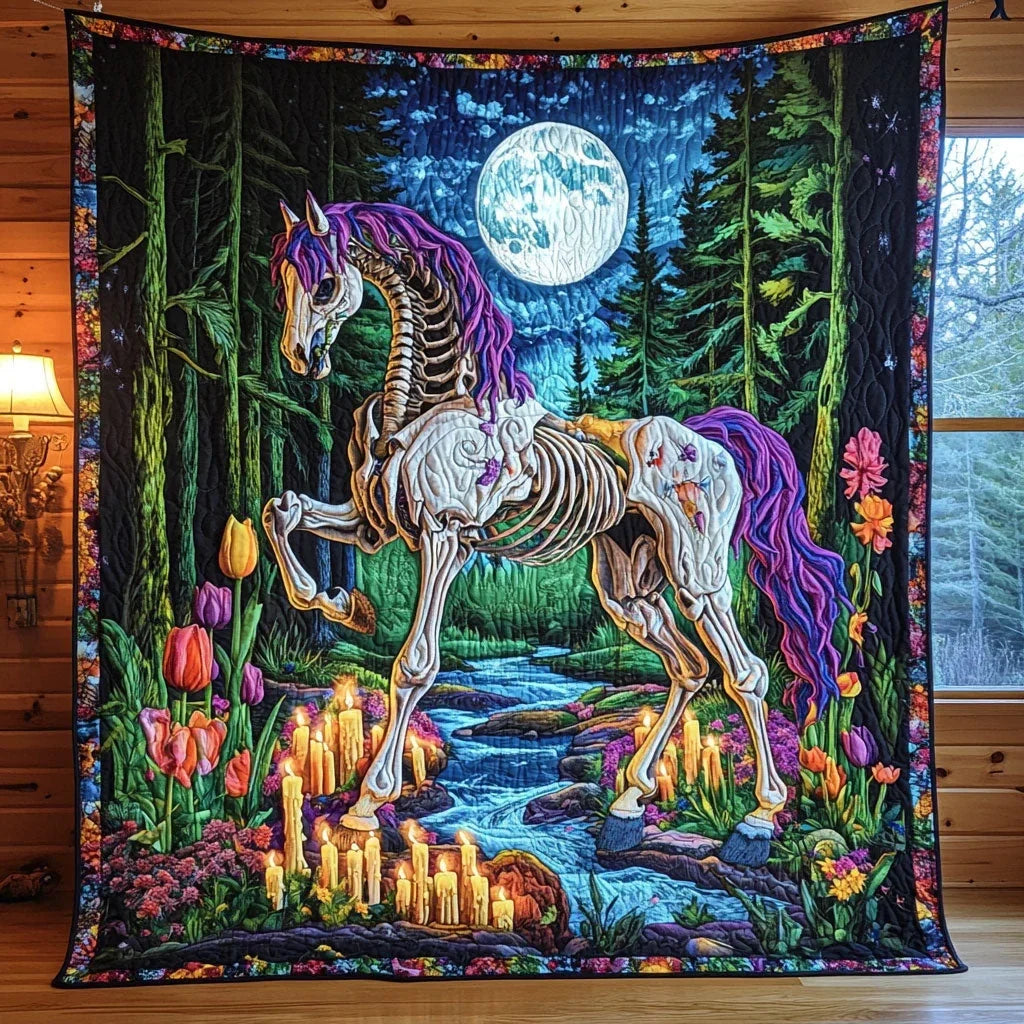 Moonlit Revenant Quilt Blanket