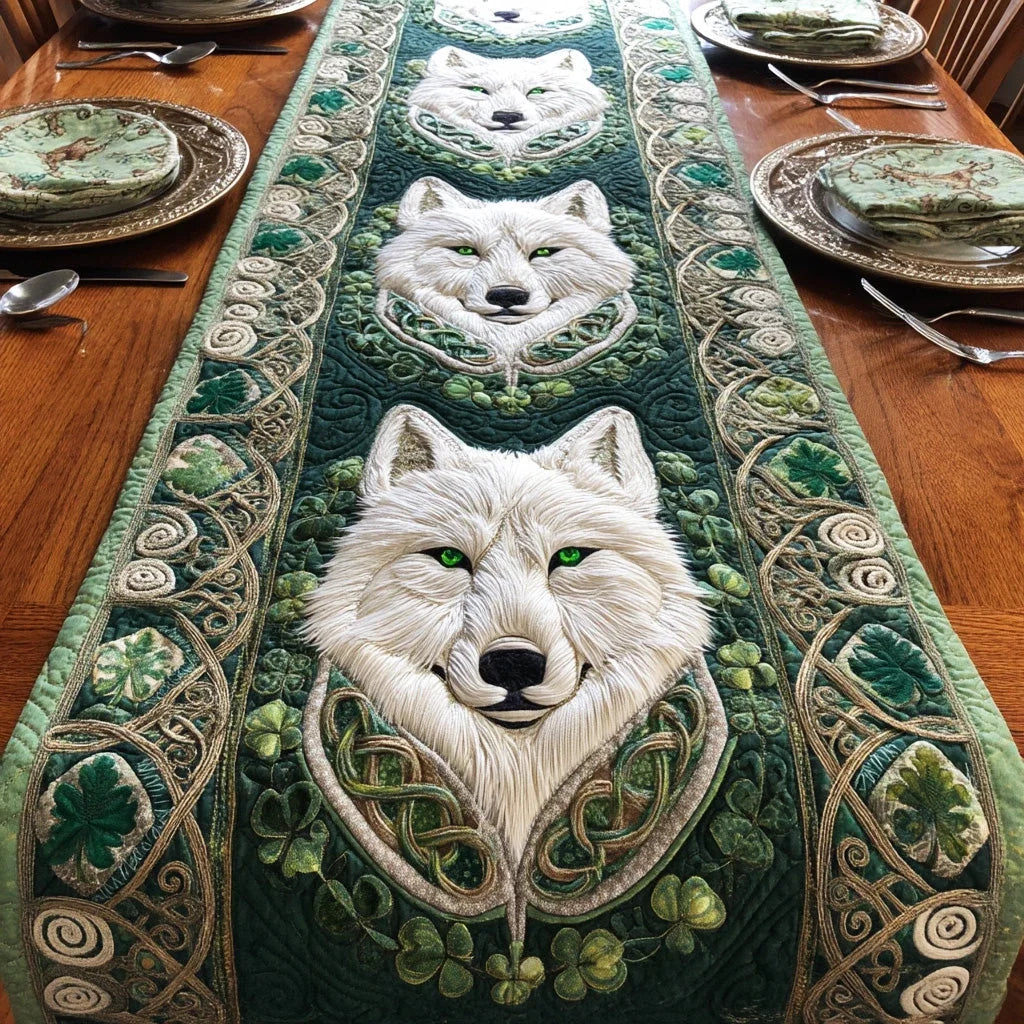 Moonwolf Knot Trail Quilted Table Runner
