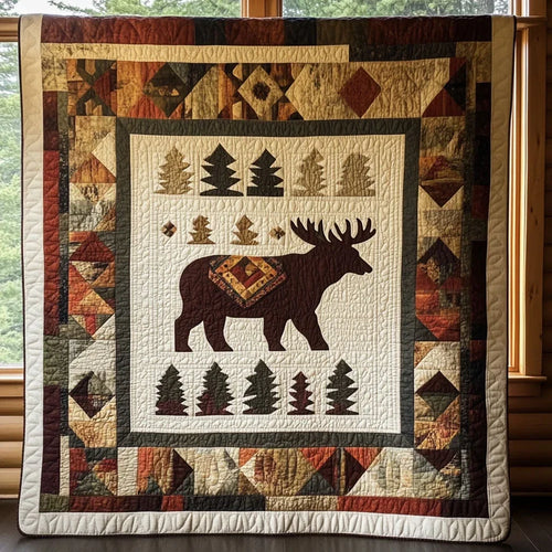 Moose Step Quilt Blanket