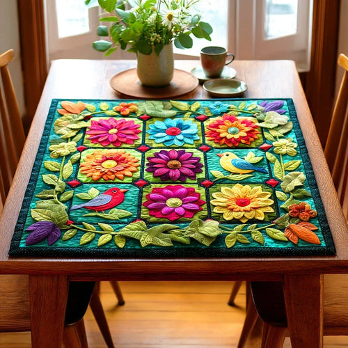 Morning Bloom Trail Quilted Table Topper