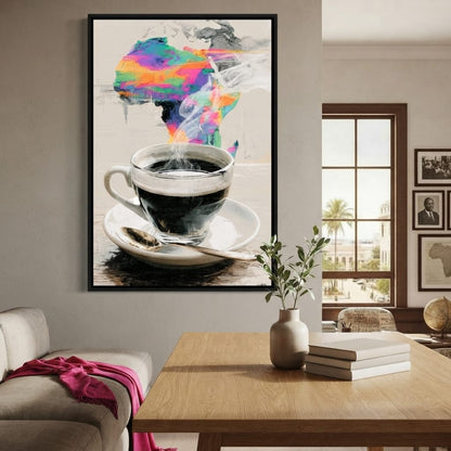 Morning Brew Across the Continent Canvas Wall Art