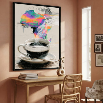 Morning Brew Across the Continent Canvas Wall Art