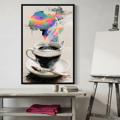 Morning Brew Across the Continent Canvas Wall Art