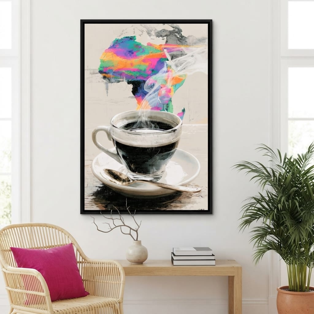 Morning Brew Across the Continent Canvas Wall Art