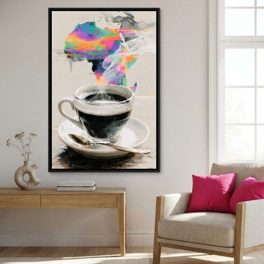 Morning Brew Across the Continent Canvas Wall Art