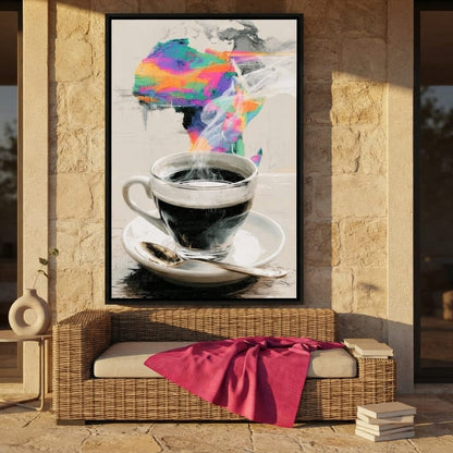 Morning Brew Across the Continent Canvas Wall Art
