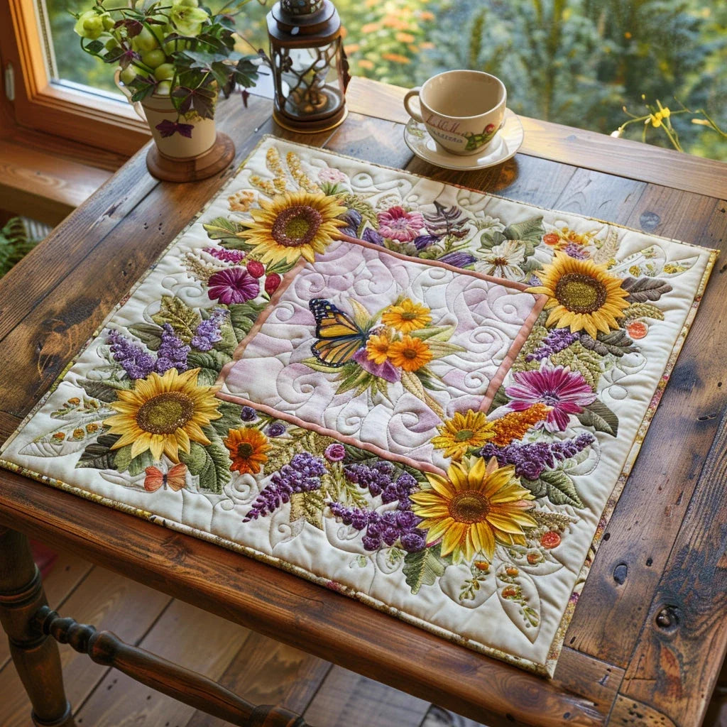 Morning Glow Quilted Table Topper