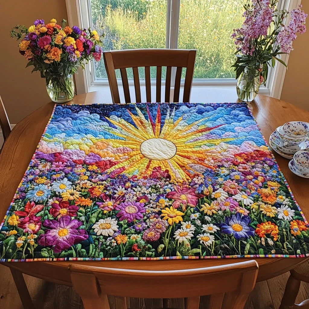 Morning Rays Quilted Table Topper