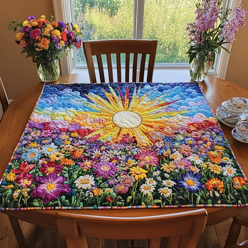 Morning Rays Quilted Table Topper