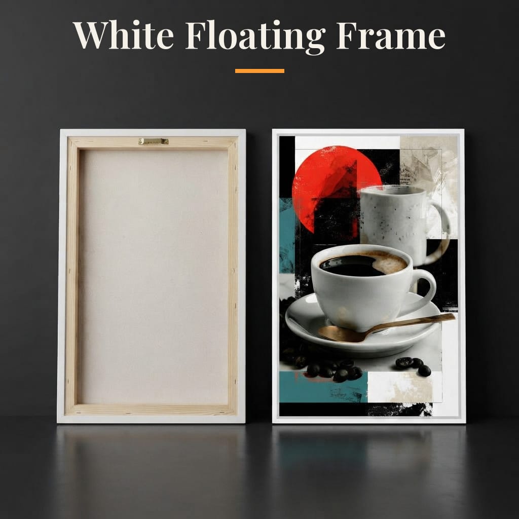 Morning Rituals Within Geometric Forms Canvas Wall Art