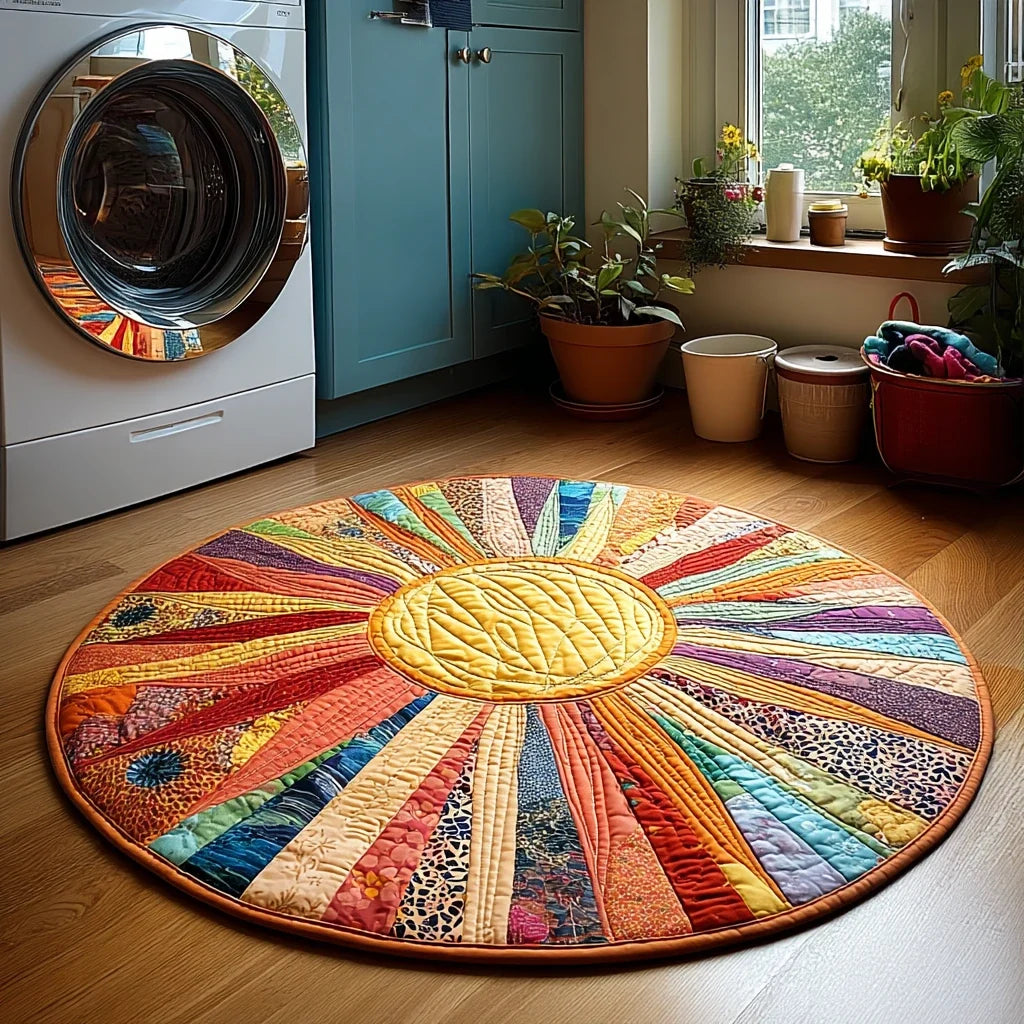 Morning Shine Quilted Round Mat
