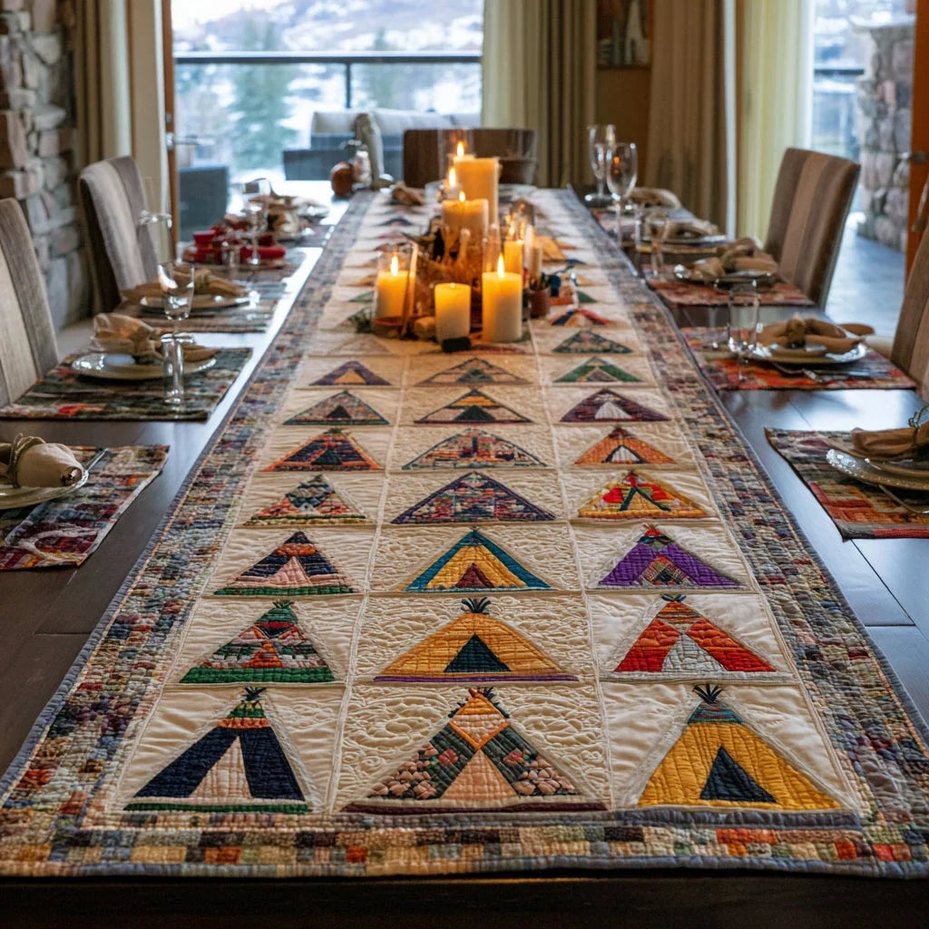 Morning Sky Quilted Table Runner