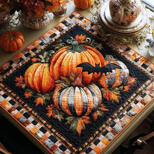 Mosaic Patch Quilted Table Topper