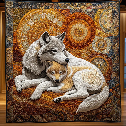 Mother And Cub Quilt Blanket