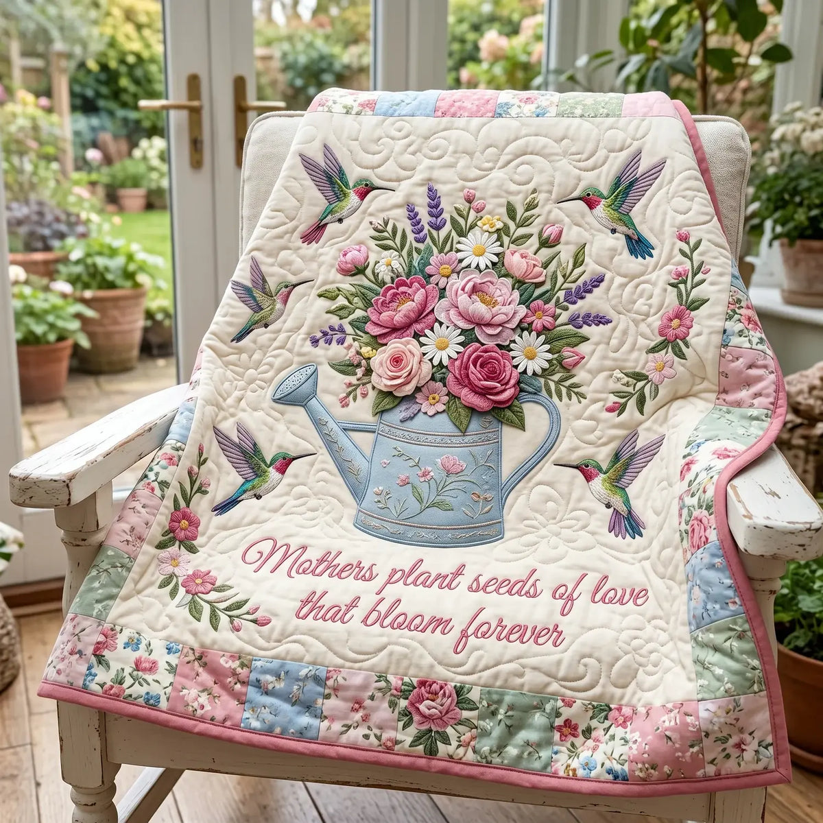 Mothers Plant Seeds Of Love Quilt Blanket