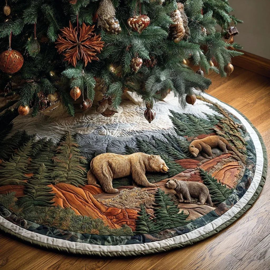 Mountain Spirit Christmas Quilted Tree Skirt