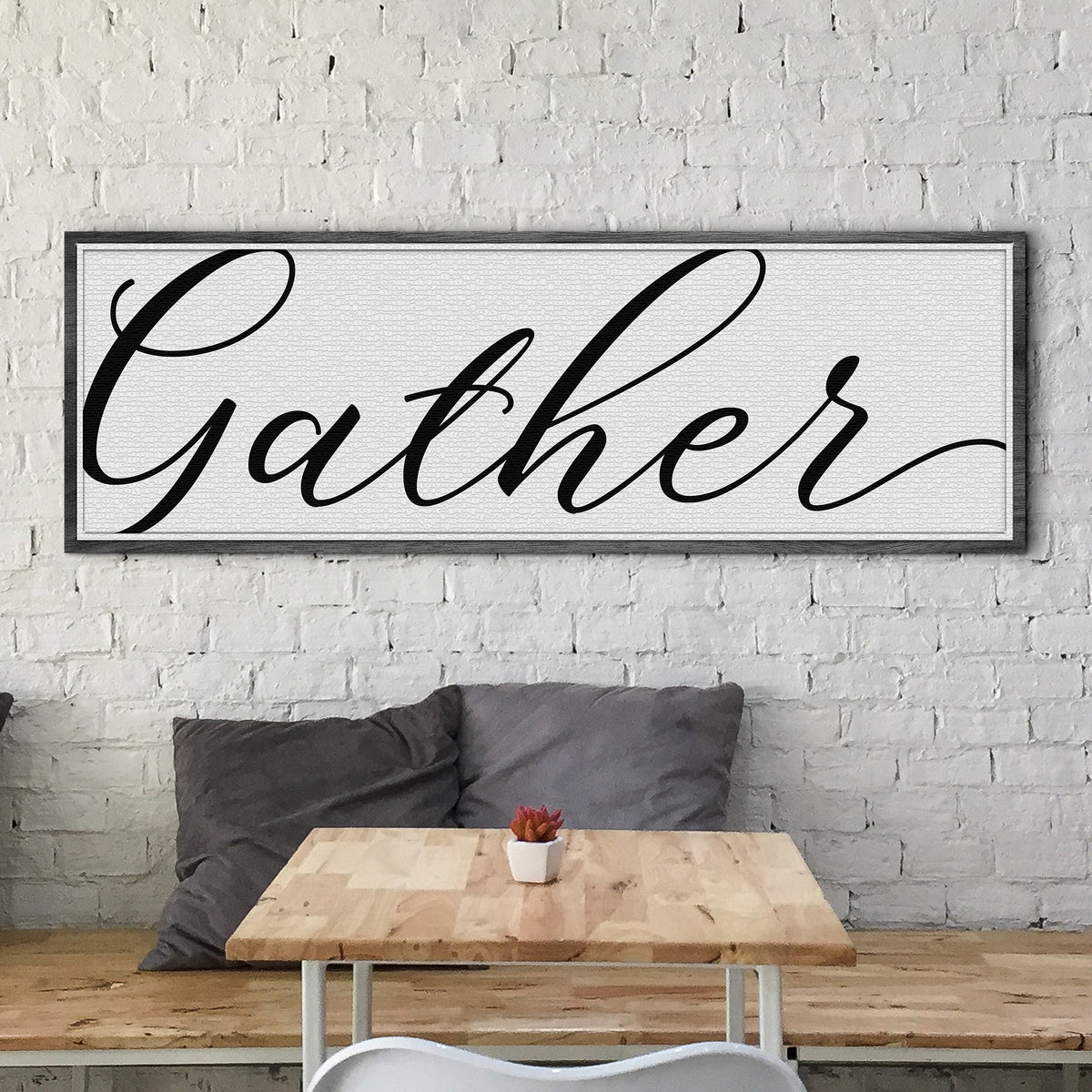 Gather Sign X - canvas