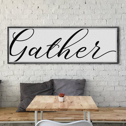 Gather Sign X - canvas