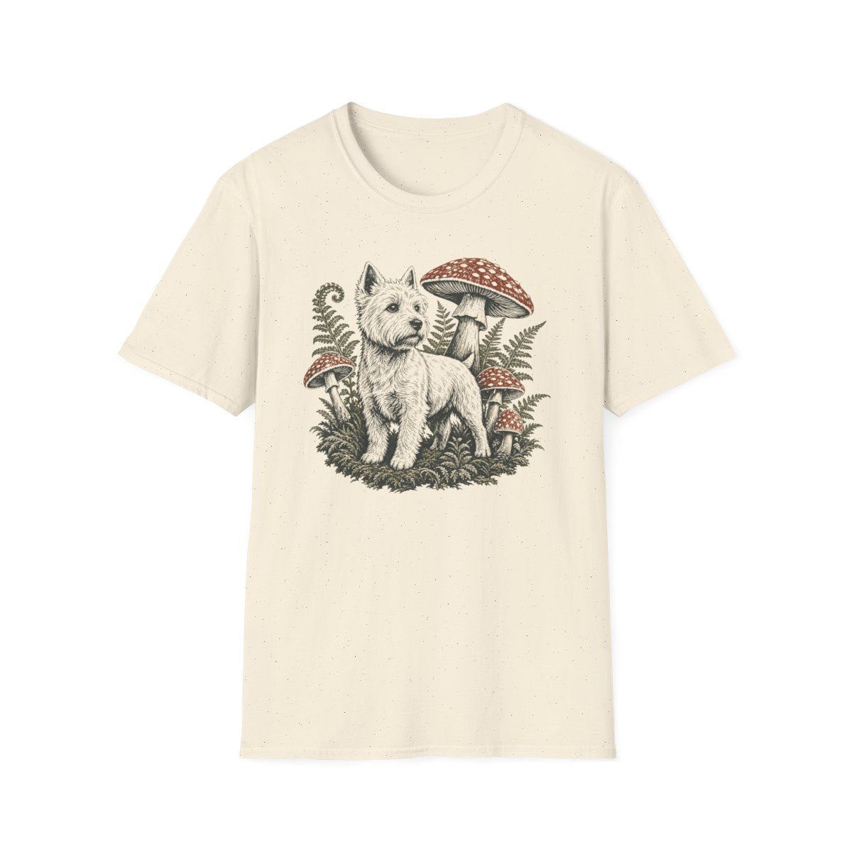 Mushroom Forest Westie Tee