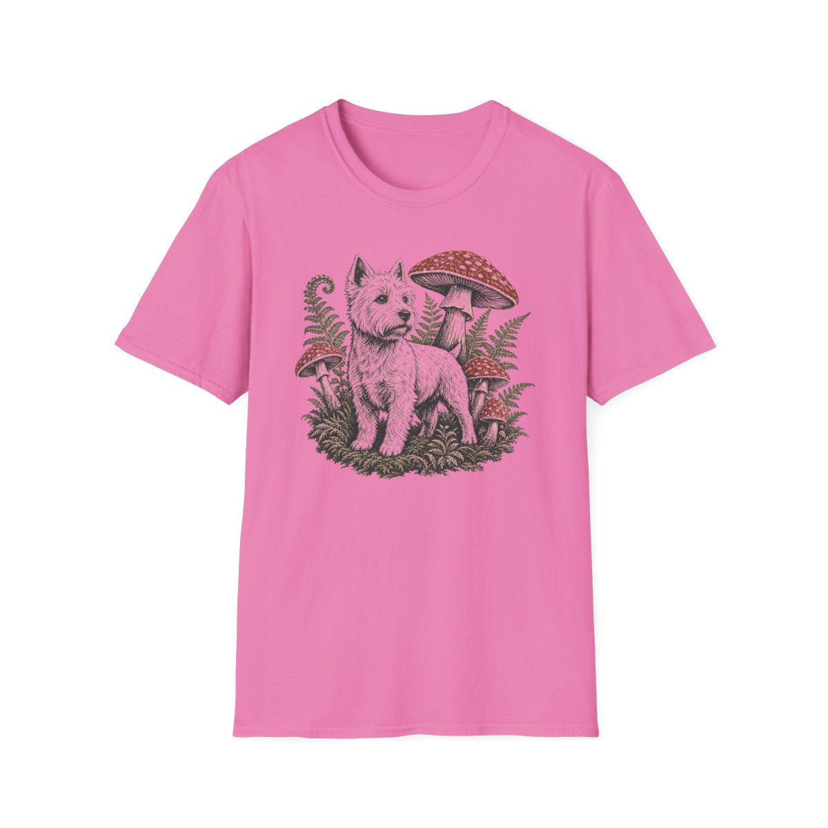 Mushroom Forest Westie Tee