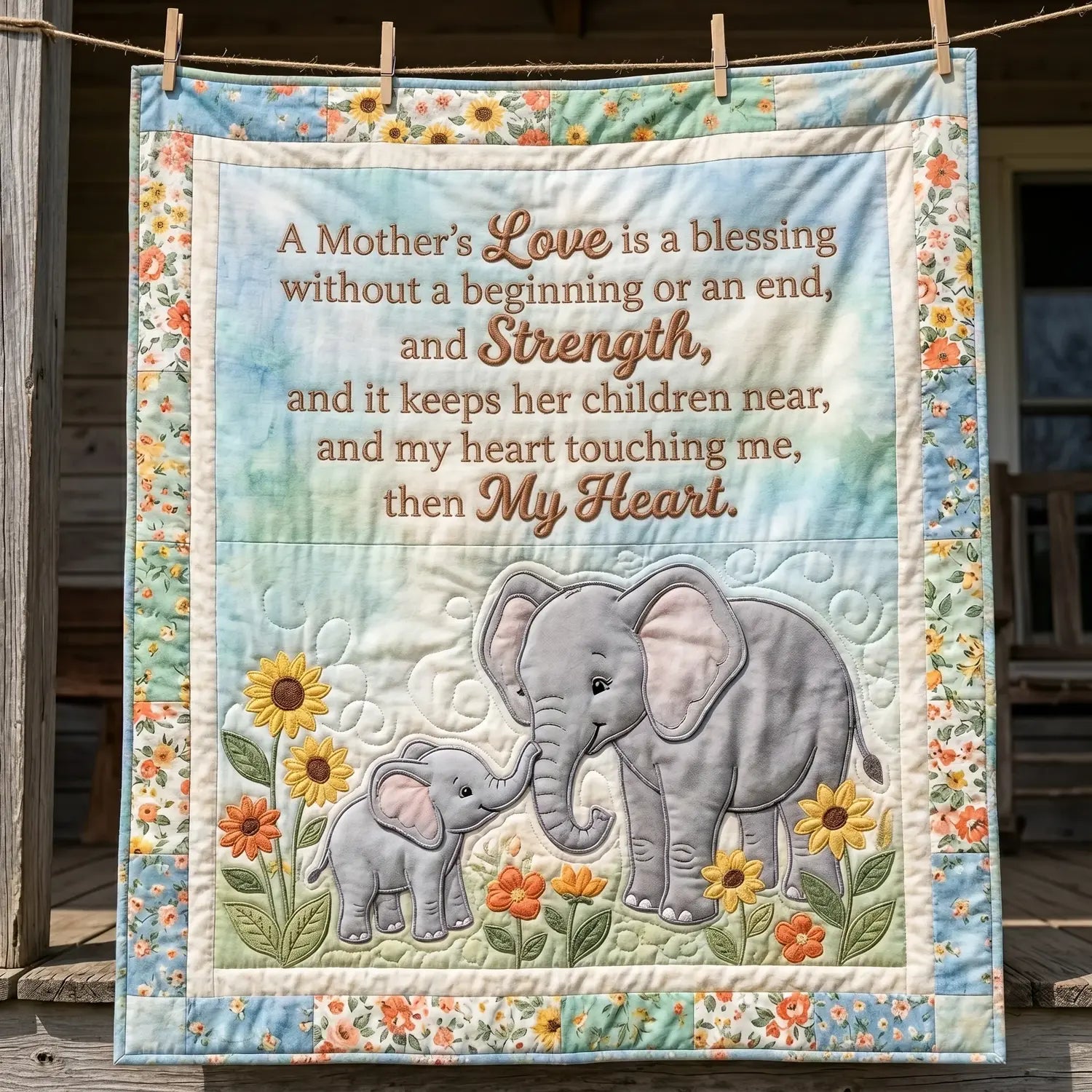 My Mother's Love Quilt Blanket