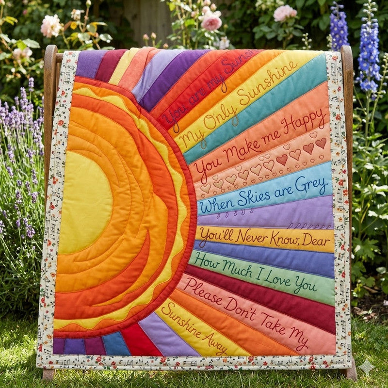 My Only Sunshine Quilt Blanket - Quilted Blanket by Wild and Way