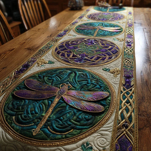 Mystic Bloom Quilted Table Runner