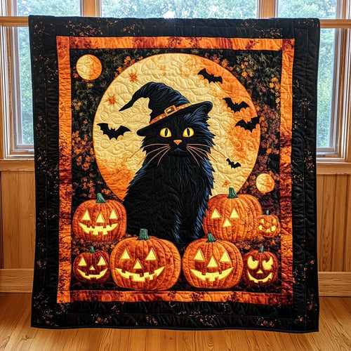 Mystic Cat Quilt Blanket